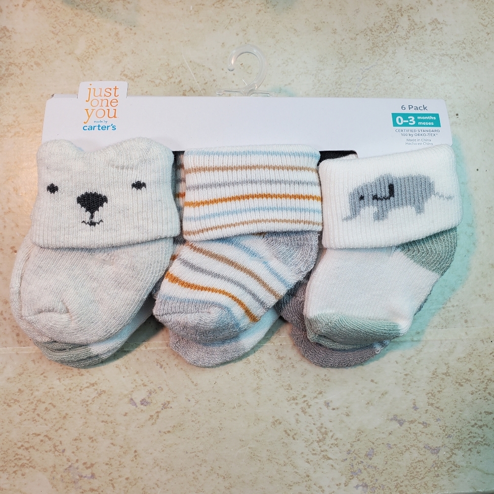 Baby Boy Socks - Size:0-3 Months - 12 pack